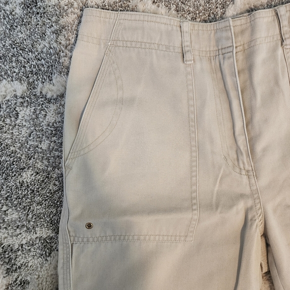 Lauren Ralph Lauren Kakhi Chino Pants Work Neutral Career Tan Women's 2P Petite - Picture 2 of 6